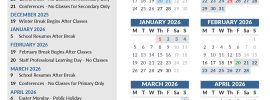 ICS Paris International School Calendar 2025
