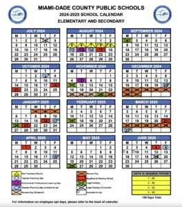 Miami-Dade County Public Schools Calendar 2025-2026 [PDF]