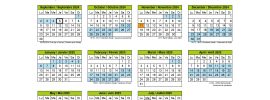 Rainbow School Paris Holidays Calendar